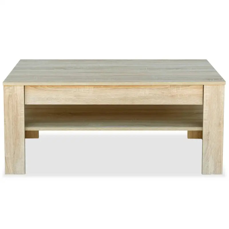 Moderne salontafel van bewerkt hout met PVC-randen - Salontafels