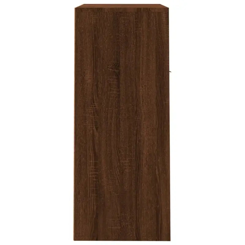 Moderne schoenenkast in bewerkt hout voor een nette entree - bruin eikenkleur / 1 - Schoenenrekken