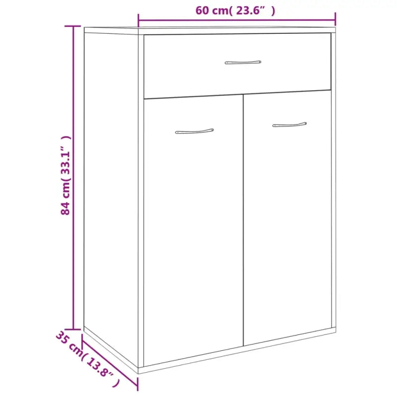 Moderne schoenenkast in bewerkt hout voor een nette entree - bruin eikenkleur / 1 - Schoenenrekken