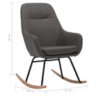 Moderne schommelstoel met zacht bekleding en stabiel metalen frame - Schommelstoelen