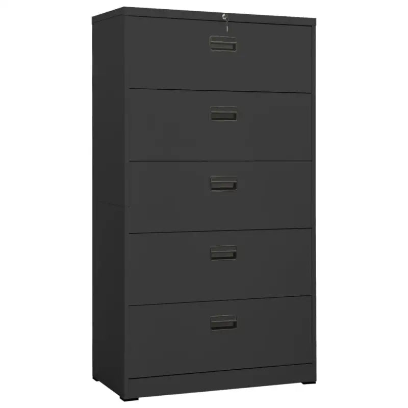 Moderne stalen archiefkast voor documentenopslag - Antraciet / 90 x 46 x 164 cm / 1 - Archiefkasten