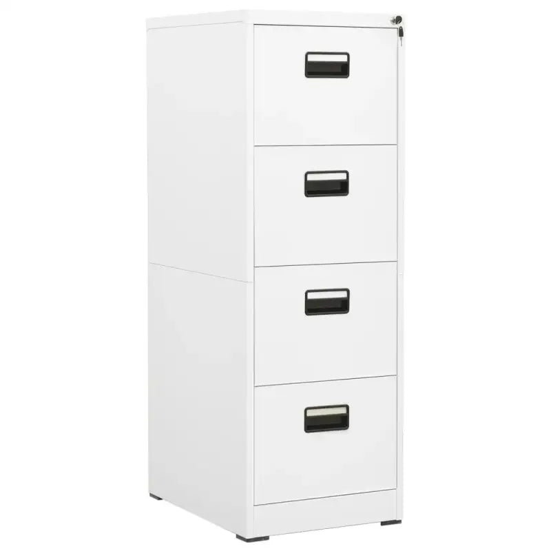 Moderne Stalen Archiefkast voor Documentopslag - Wit / 46 x 62 x 133 cm / 1 - Archiefkasten