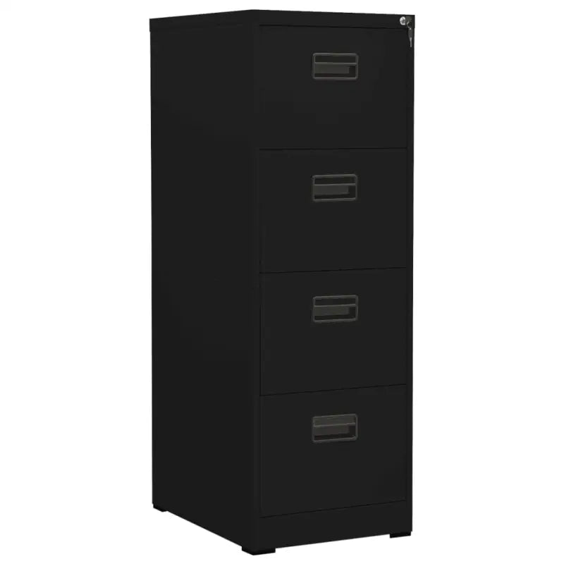Moderne Stalen Archiefkast voor Documentopslag - Zwart / 46 x 62 x 133 cm / 1 - Archiefkasten