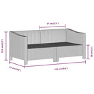 Moderne tuin loungeset met poly rattan en armleuning links - Tuinsets
