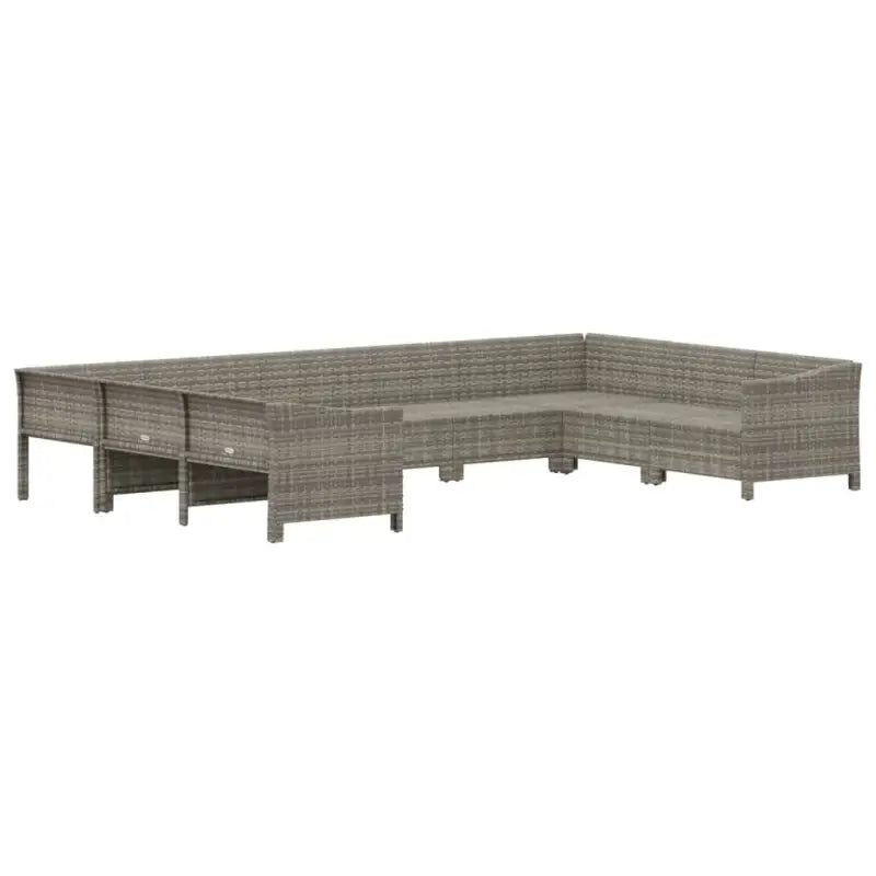 Moderne tuinset met poly rattan en afmetingen zitting met armleuning links - Tuinsets