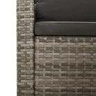 Moderne tuinset met poly rattan en armleuning links - Tuinsets