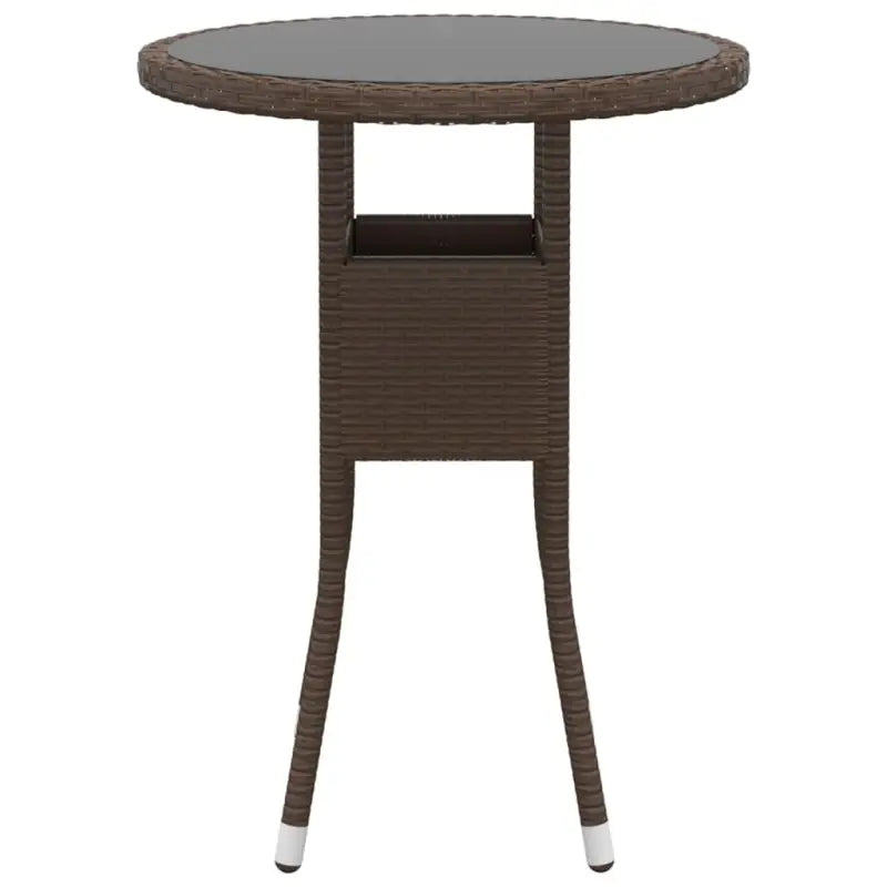Moderne tuinset met poly rattan en gehard glas voor duurzaamheid - Tuinsets