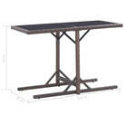 Moderne tuinset met poly rattan en gehard glas voor duurzame ontspanning - Tuinsets