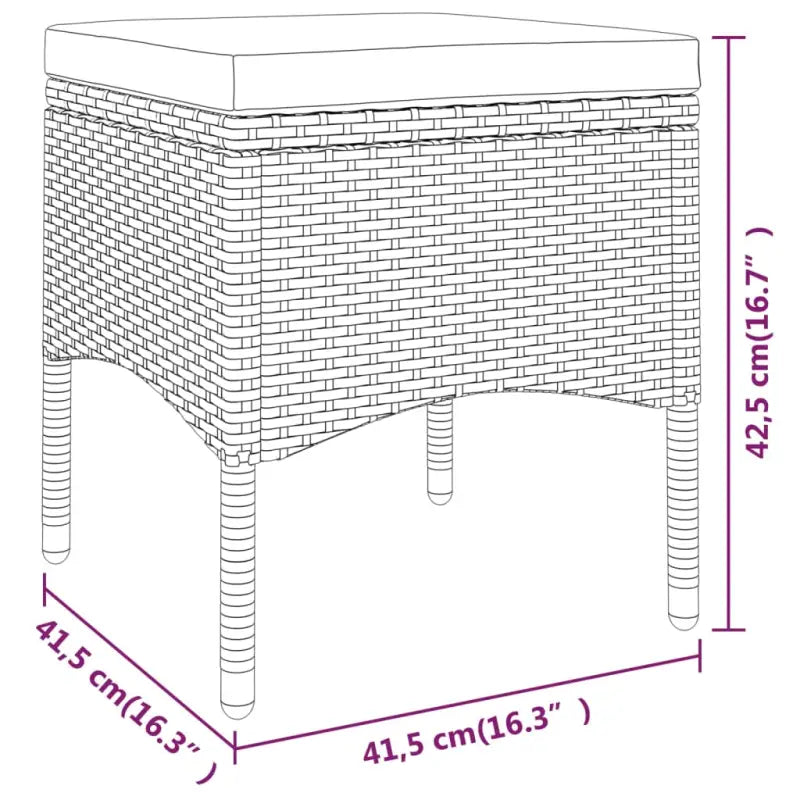 Moderne tuinset met poly rattan en gehard glas voor elke plek - Tuinsets
