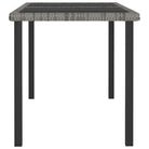Moderne tuinset met poly rattan en gepoedercoat staal - Grijs - Tuinsets