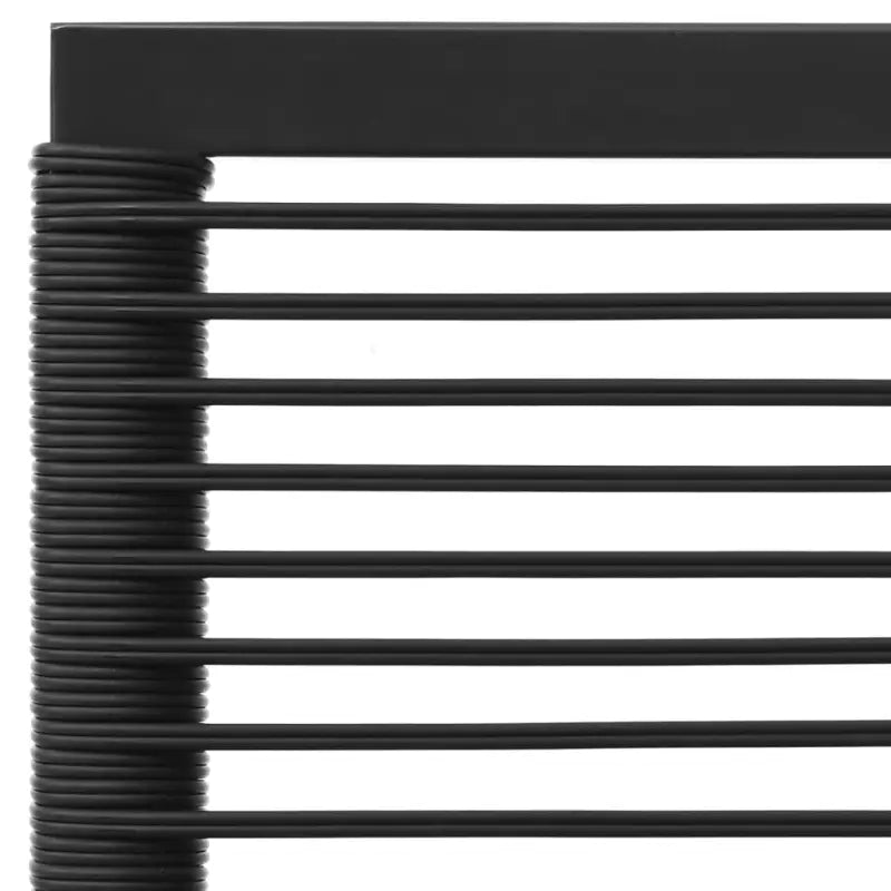 Moderne tuinset met poly rattan en zwart materiaal - Tuinsets