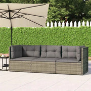 Moderne tuinset van poly rattan met comfortabele afmetingen zitting - Tuinsets