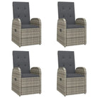 Moderne tuinset van poly rattan voor dining en ontspanning - Tuinsets