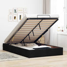 Moderne voetenbank met opbergruimte en ademend vermogen voor boxspring nodig - Zwart / 120 x 200 cm - Bedden & bedframes