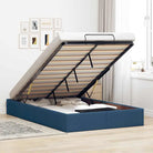 Moderne voetenbank met opbergruimte en ademend vermogen voor boxspring nodig - Blauw / 120 x 200 cm - Bedden & bedframes