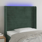 Moderno LED Hoofdbord en Voetbord voor Elke Slaapkamer - Donkergroen / 83 x 16 x 118/128 cm / 1 - Hoofdborden