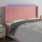 Moderno LED Hoofdbord en Voetbord voor Elke Slaapkamer - Roze / 203 x 16 x 118/128 cm / 1 - Hoofdborden en voetborden