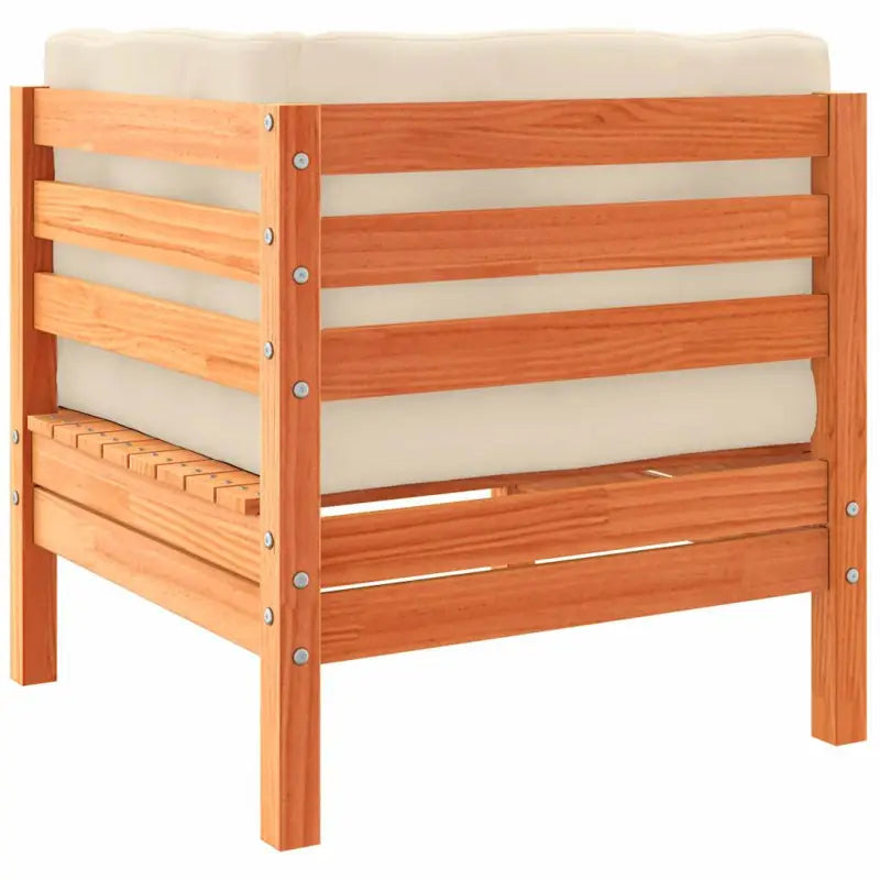 Modulair loungeset van massief grenenhout voor comfortabele zitervaring - Tuinsets