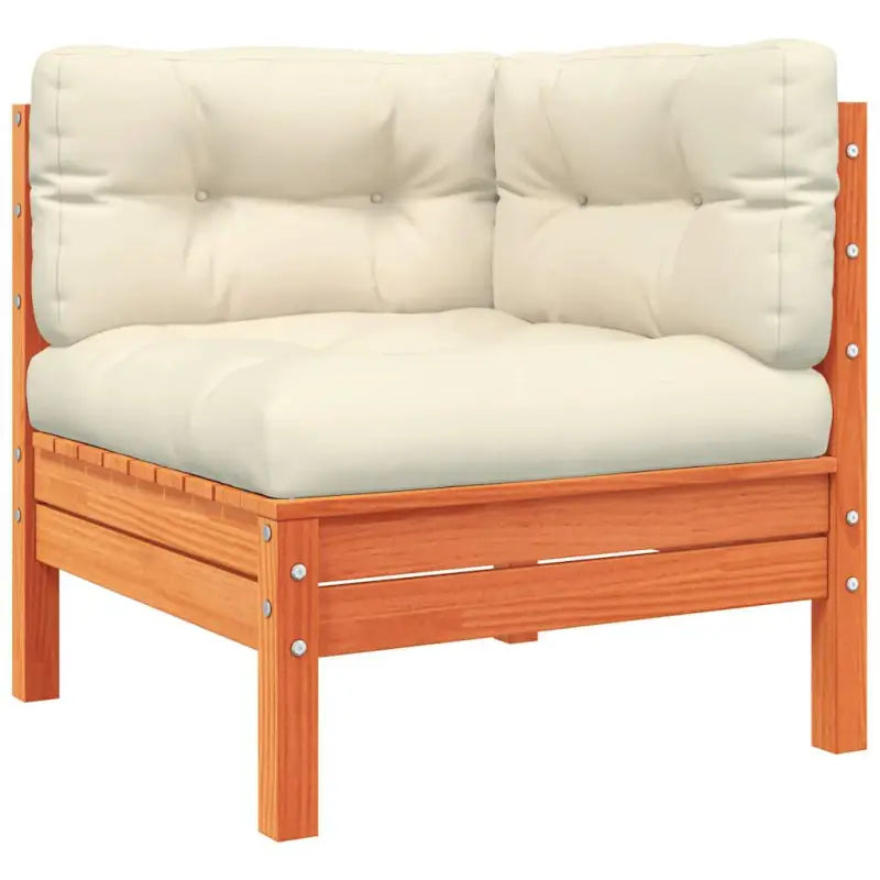 Modulair loungeset van massief grenenhout voor een comfortabele zitervaring - Tuinsets