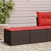 Modulair poly rattan loungeset met waterdichte tas voor buitenplezier - Tuinsets