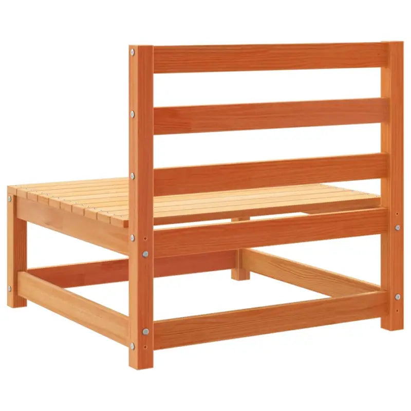 Modulair tuinset van massief grenenhout met hoog rugleuning - Tuinsets