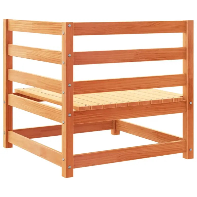 Modulair tuinset van massief grenenhout met hoog rugleuning - Tuinsets