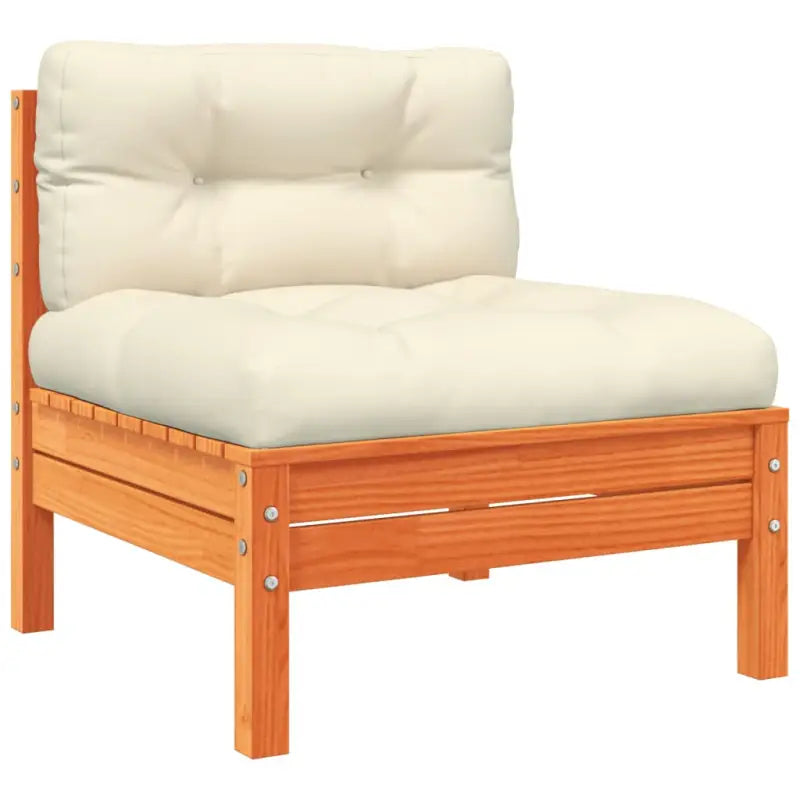 Modulair tuinset van massief grenenhout voor een comfortabele zitervaring - Tuinsets