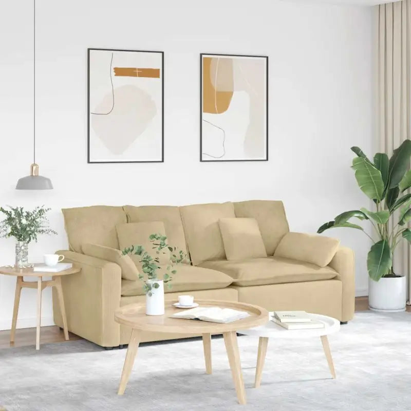 Modulaire bank met elegante armleuningen en perfecte totale afmetingen - grijsgroen - Bankelementen