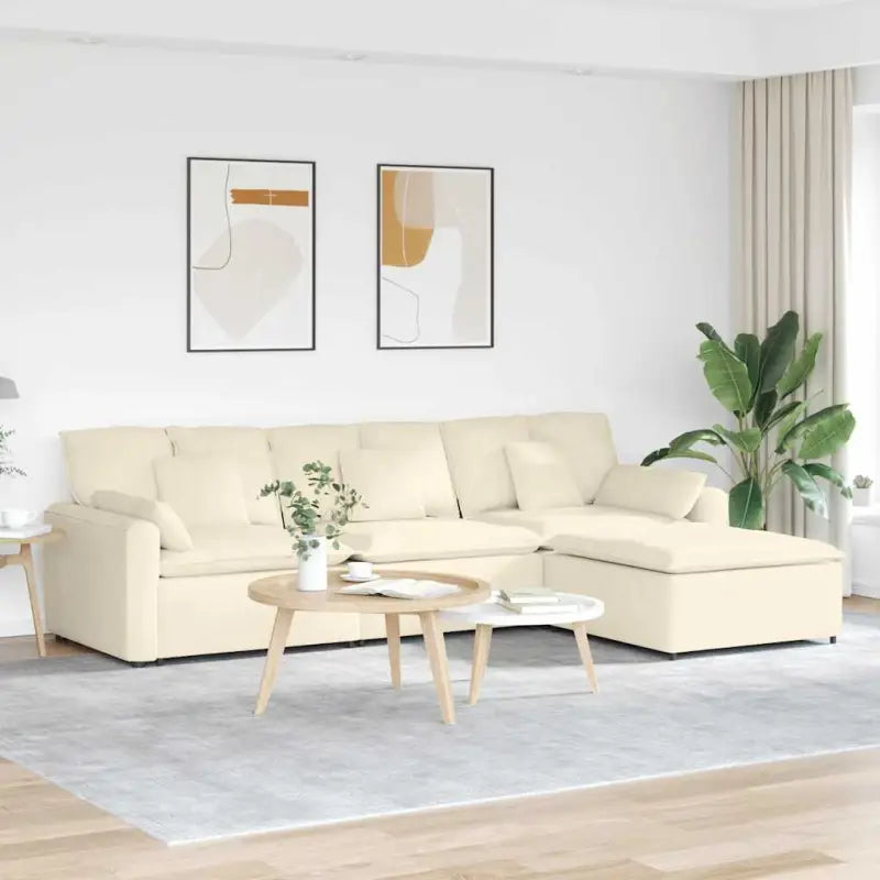 Modulaire bank met elegante design en totale afmetingen voor elke leefruimte - Bankelementen