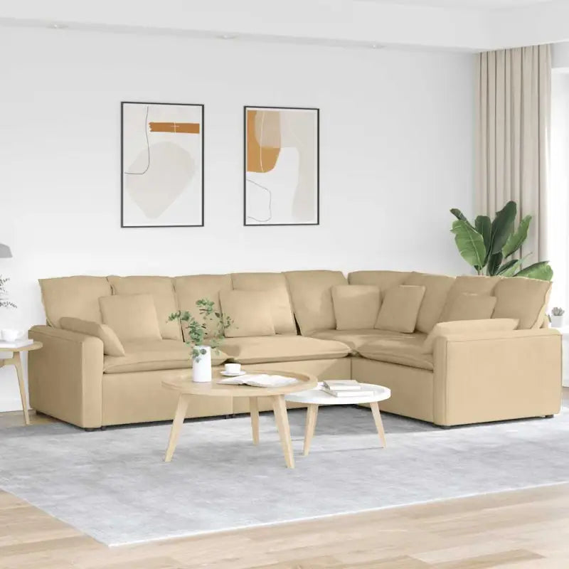 Modulaire bank met elegante uitstraling en perfecte totale afmetingen - grijsgroen - Bankelementen