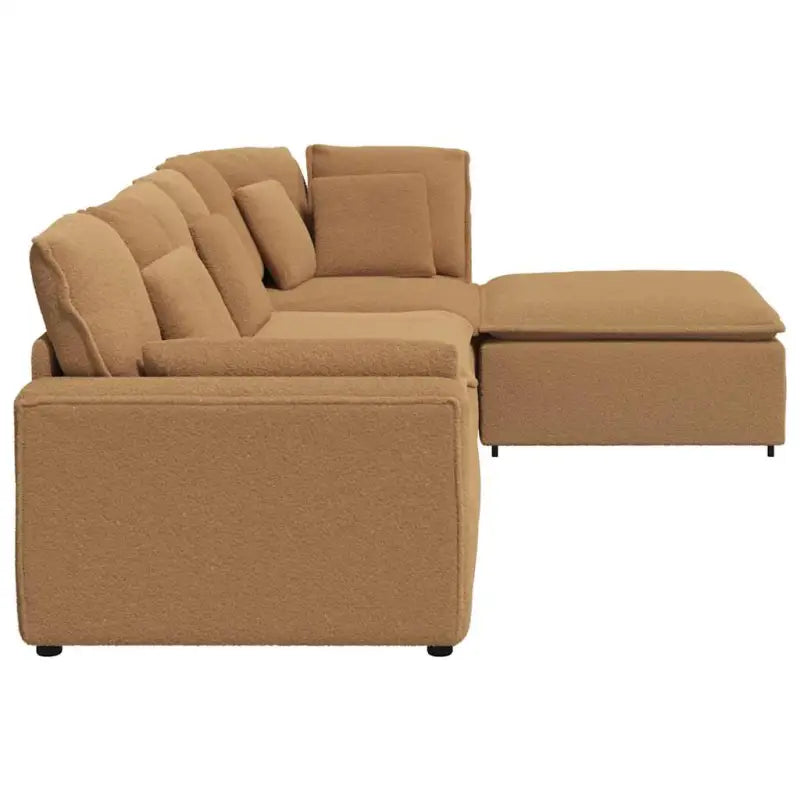 Modulaire bank met gekrulde wolachtige afmetingen en elegant design - Bankelementen