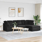 Modulaire bank met verstelbare afmetingen en elegant design voor je woonkamer - Zwart - Banken