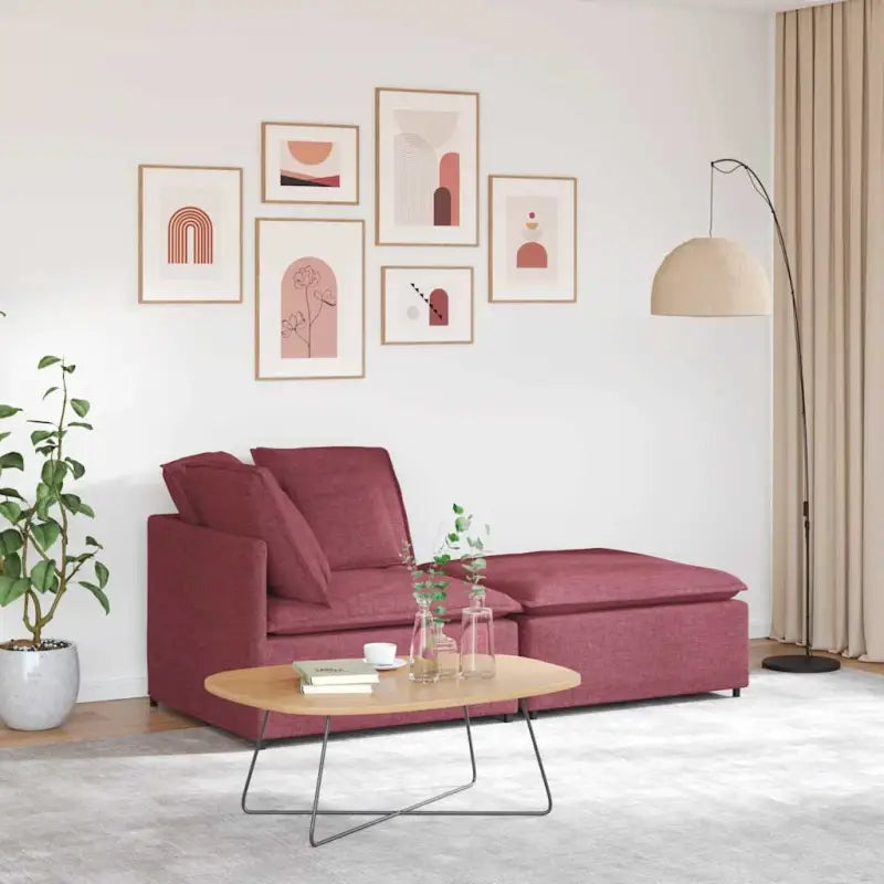 Modulaire bank voor dagelijks gebruik met totale afmetingen en elegant design - Bankelementen