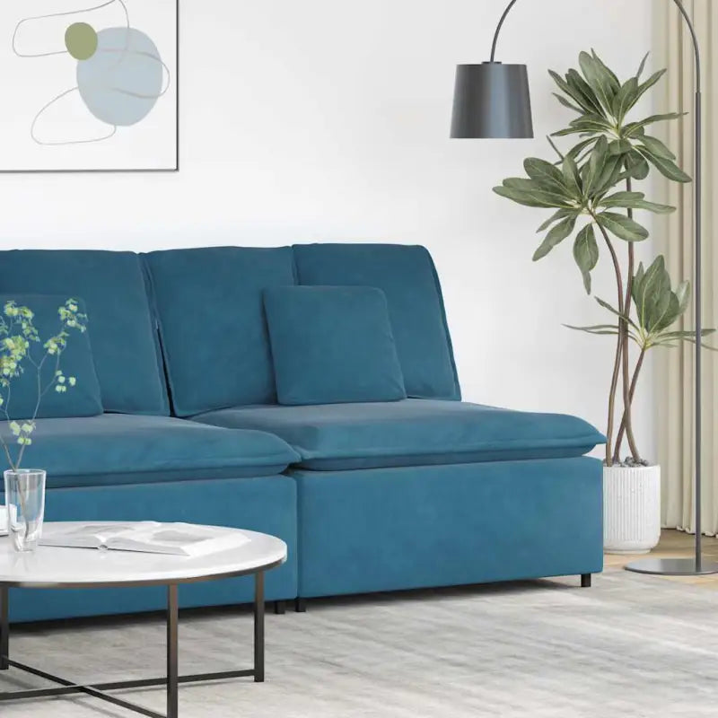 Modulaire bankelementen voor dagelijks gebruik en elegant comfort - Blauw / centre sofa - Bankelementen