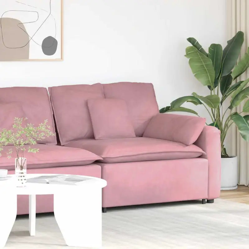 Modulaire bankelementen voor dagelijks gebruik en elegant comfort - Roze / end sofa - Bankelementen