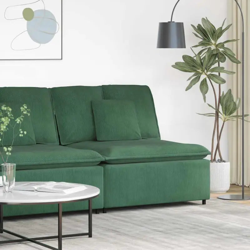 Modulaire bankelementen voor dagelijks gebruik en elegante zithoeken - Donkergroen / centre sofa - Bankelementen