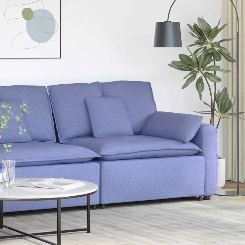 Modulaire hoekmodule voor bankgebruik en stijlvolle zithoeken - Jeansblauw / end sofa - Bankelementen