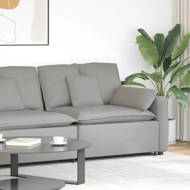 Modulaire hoekmodule voor bankgebruik en stijlvolle zithoeken - Wolkengrijs / end sofa - Bankelementen