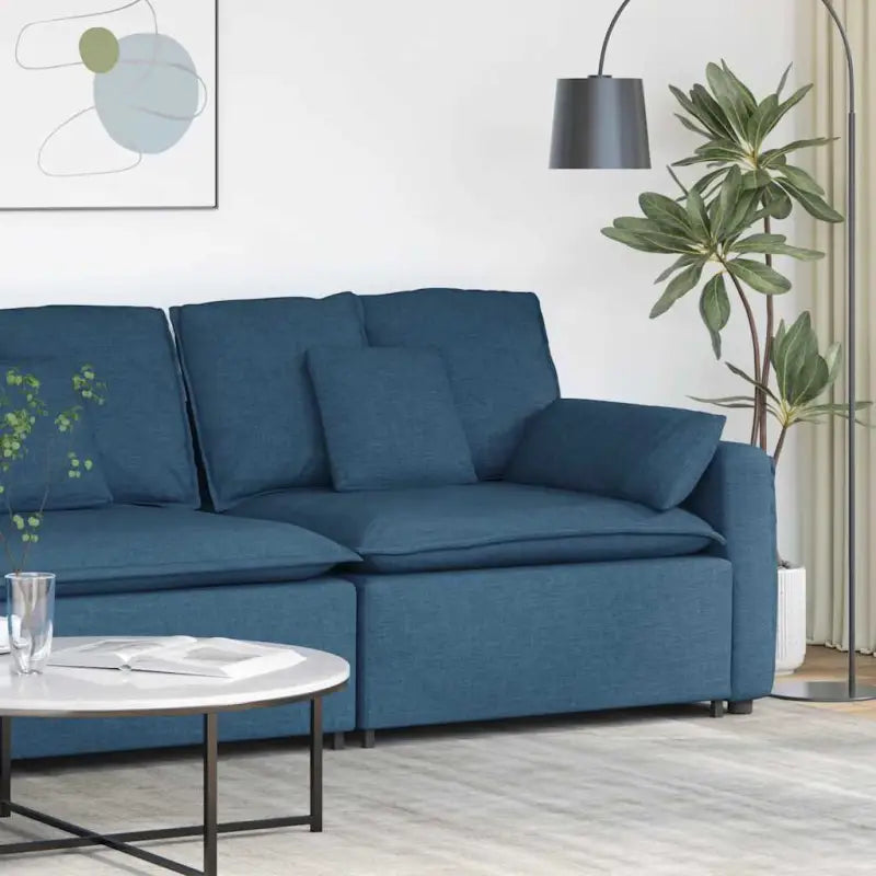 Modulaire hoekmodule voor bankgebruik en stijlvolle zithoeken - Blauw / end sofa - Bankelementen