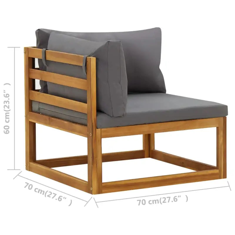 Modulaire houten tuinbank set voor buitengebruik - Modulaire tuinbanken