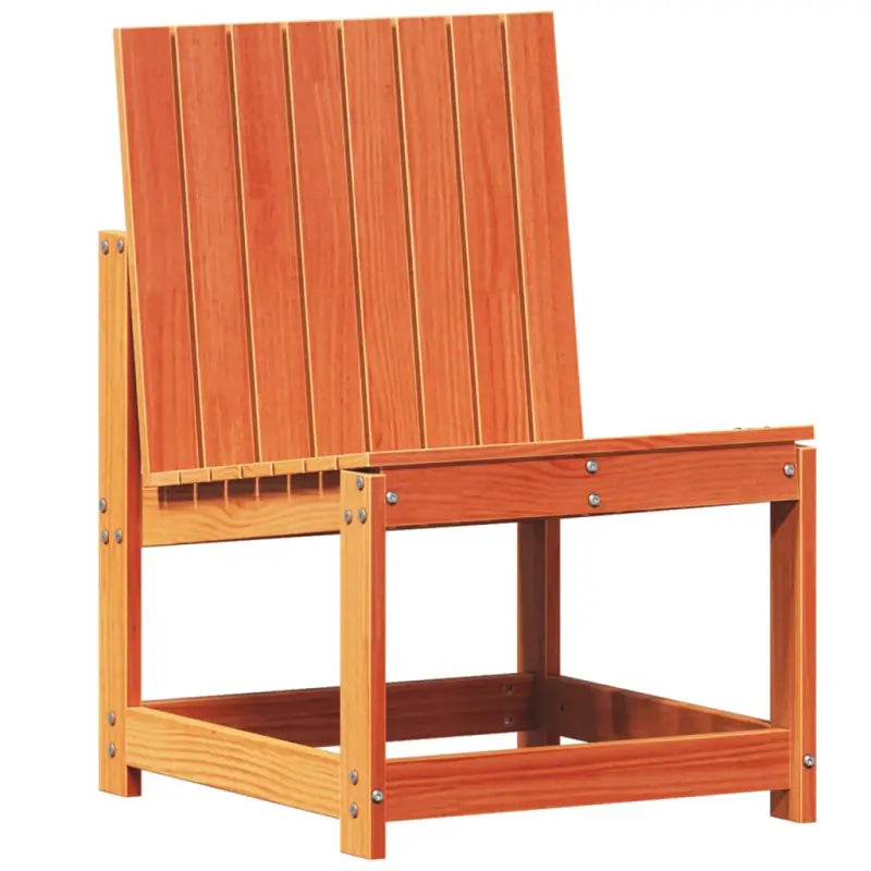 Modulaire houten tuinstoel van massief grenenhout voor je tuin of terras - Modulaire tuinbanken