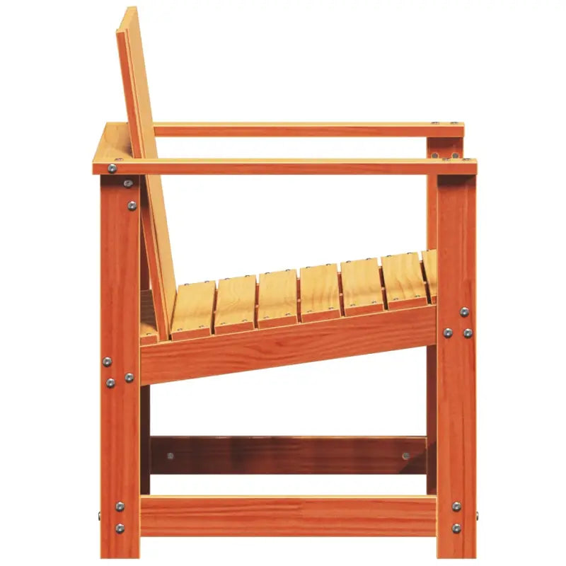 Modulaire houten tuinstoel van massief grenenhout voor je tuin of terras - Modulaire tuinbanken
