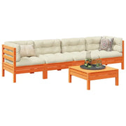 Modulaire loungeset van massief grenenhout voor een comfortabele zitervaring - Tuinsets