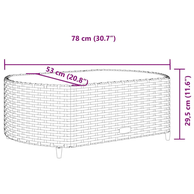 Modulaire poly rattan loungeset voor gemakkelijk schoon en buiten genieten - Tuinsets
