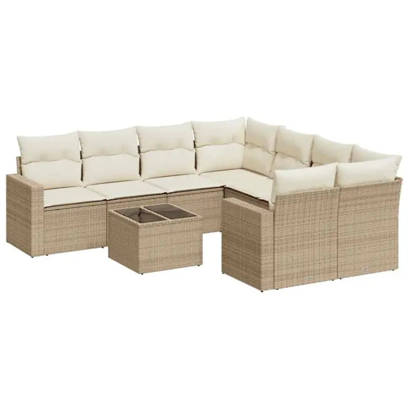 Modulaire tuinbank in beige materiaal met gepoedercoat staal - Modulaire tuinbanken