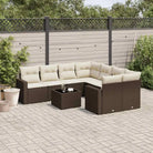 Modulaire tuinbank in beige materiaal met gepoedercoat staal - Bruin en crème / 1 - Modulaire tuinbanken