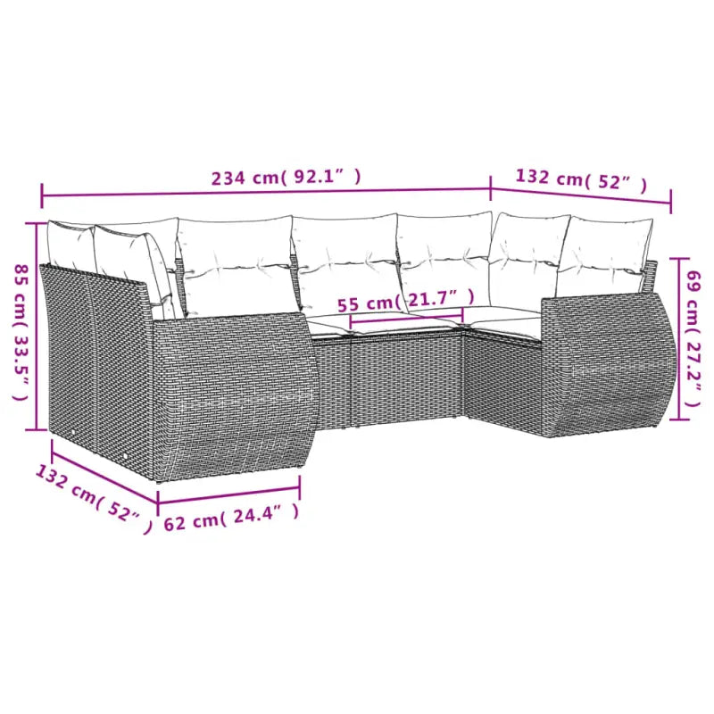 Modulaire tuinbank in grijs materiaal met gepoedercoat staal afmetingen - Modulaire tuinbanken