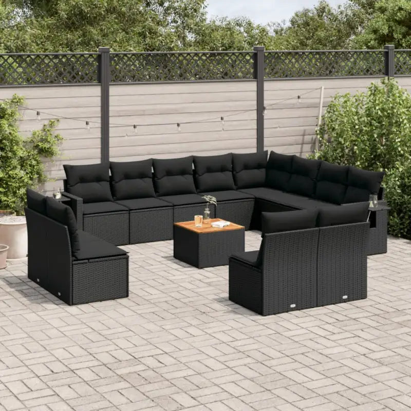 Modulaire tuinbank in zwart materiaal met gepoedercoat staal - Modulaire tuinbanken