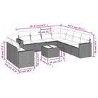 Modulaire tuinbank Loungeset met waterdichte tas en beige gepoedercoat staal - Modulaire tuinbanken
