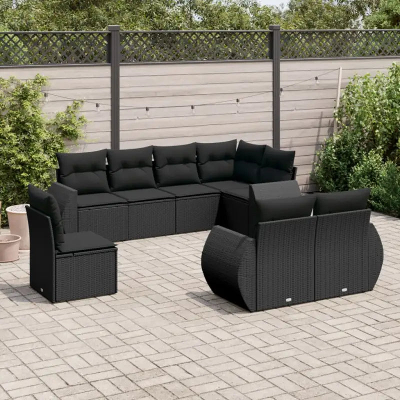 Modulaire tuinbank met beige materiaal en gepoedercoat staal afmetingen - Zwart / 1 / Zonder tafel - Modulaire